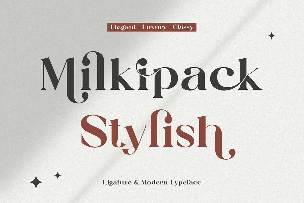 Milkipack Font preview
