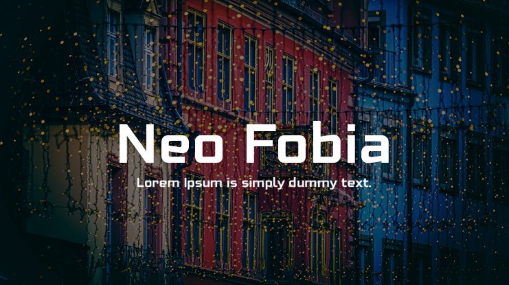 Neo Fobia Font preview
