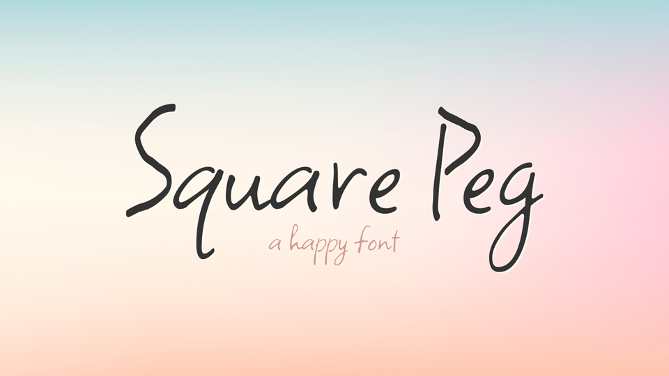 Square Peg Font preview
