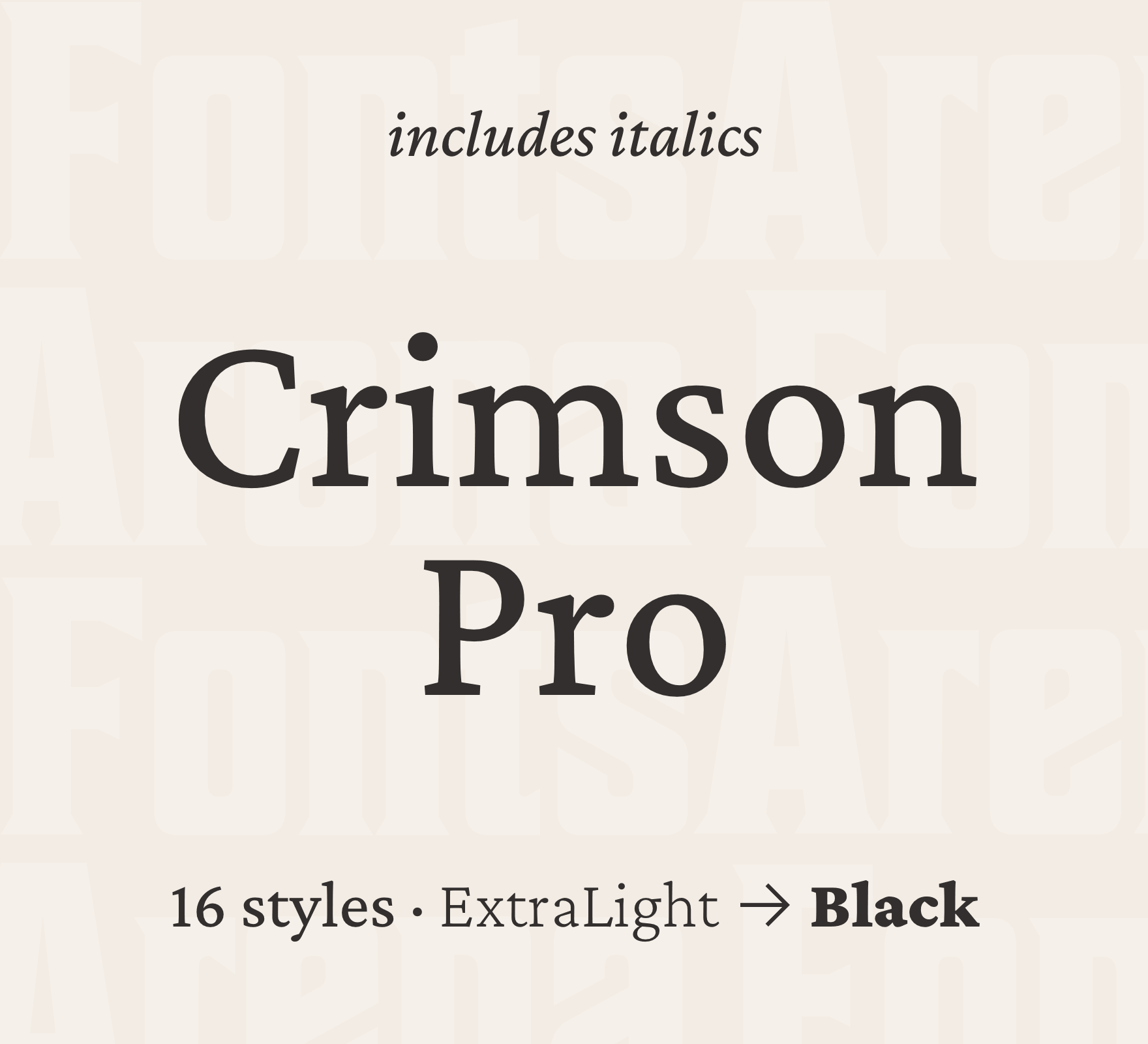 Crimson Pro Font preview