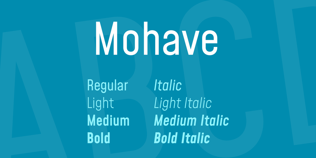 Mohave Font preview