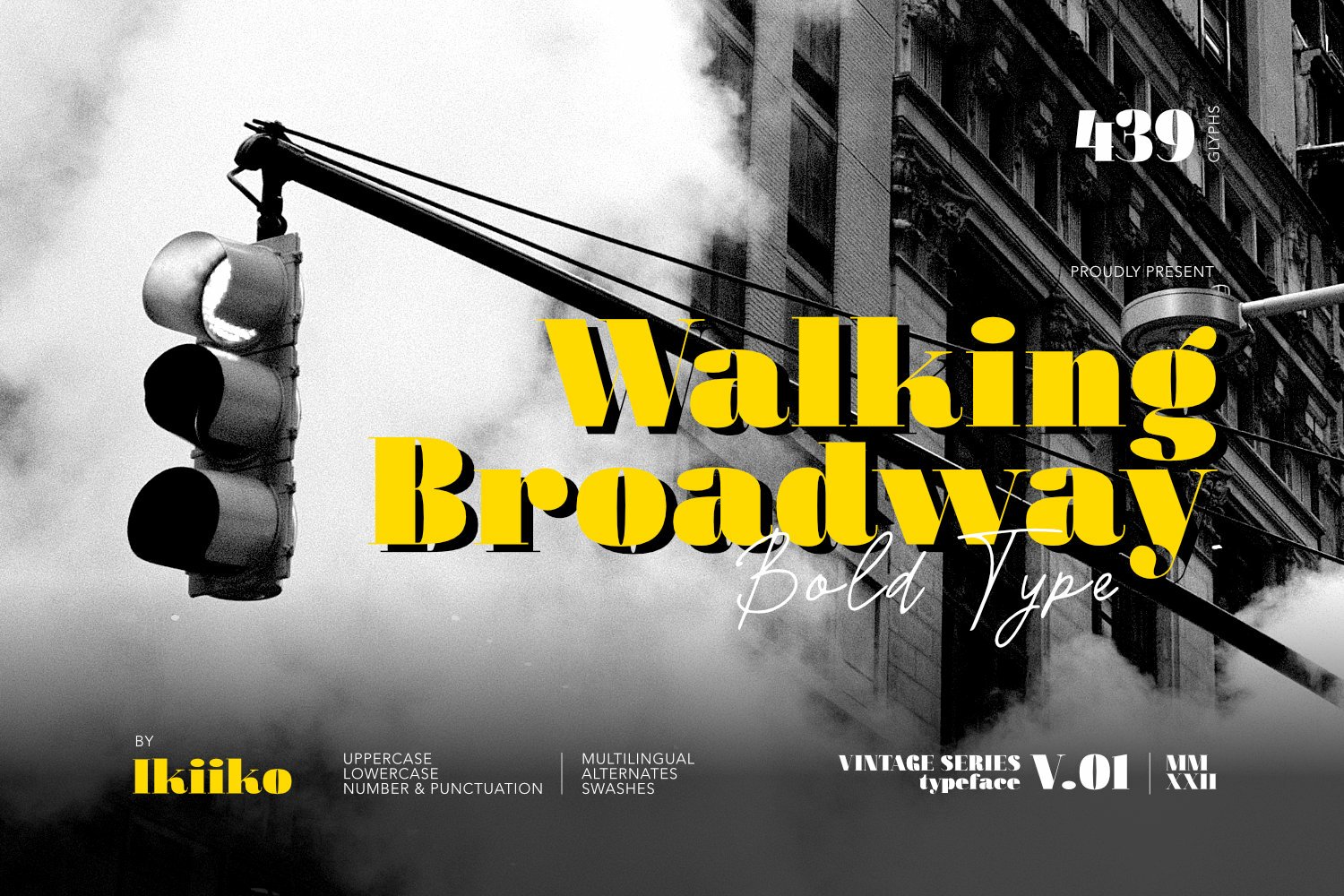 Walking Broadway Font preview