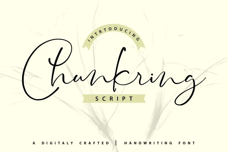 Chunkring Font preview