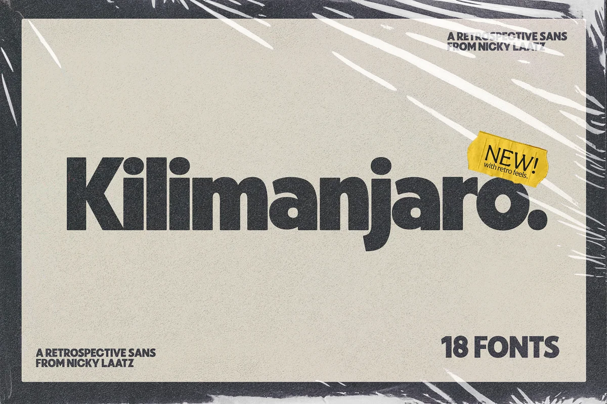 Kilimanjaro Sans Extra Tall Regular Font preview