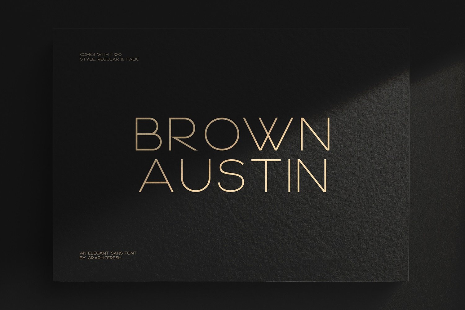 Brown Austin Regular Font preview