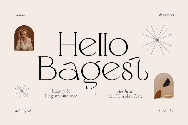 Hello Bagest Regular Font preview