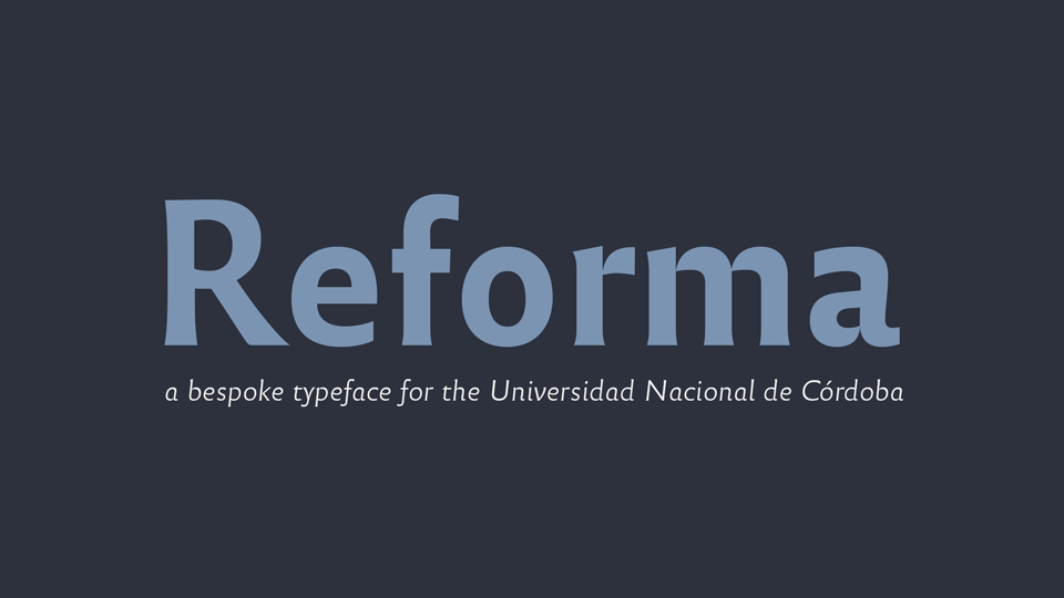 Reforma Font preview