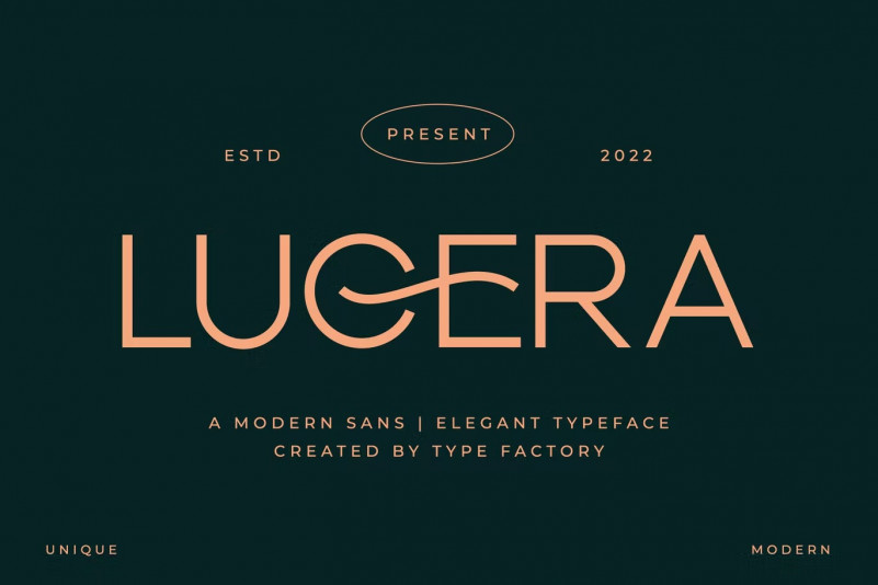 Lucera Font preview