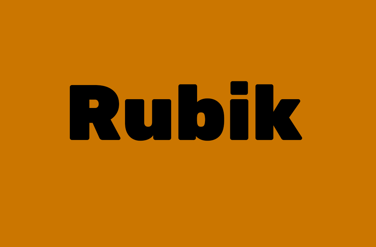 Rubik Dirt Regular Font preview