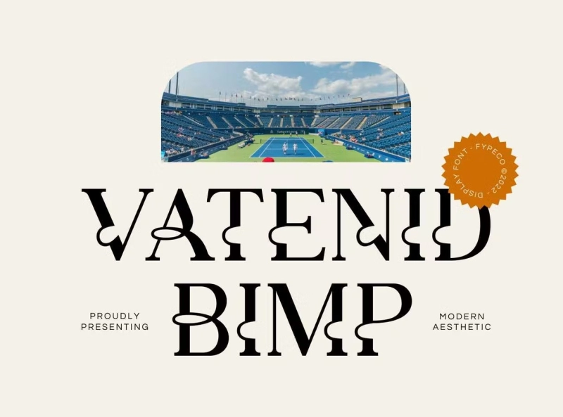 Vatenid Bimp Font preview