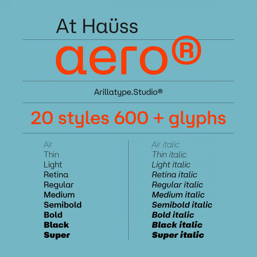 At Hauss Std Font preview