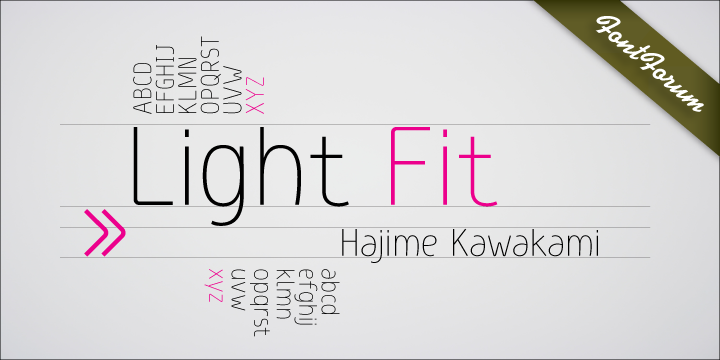 Light Fit Hand Font preview