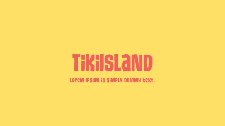 Tiki Island Font preview