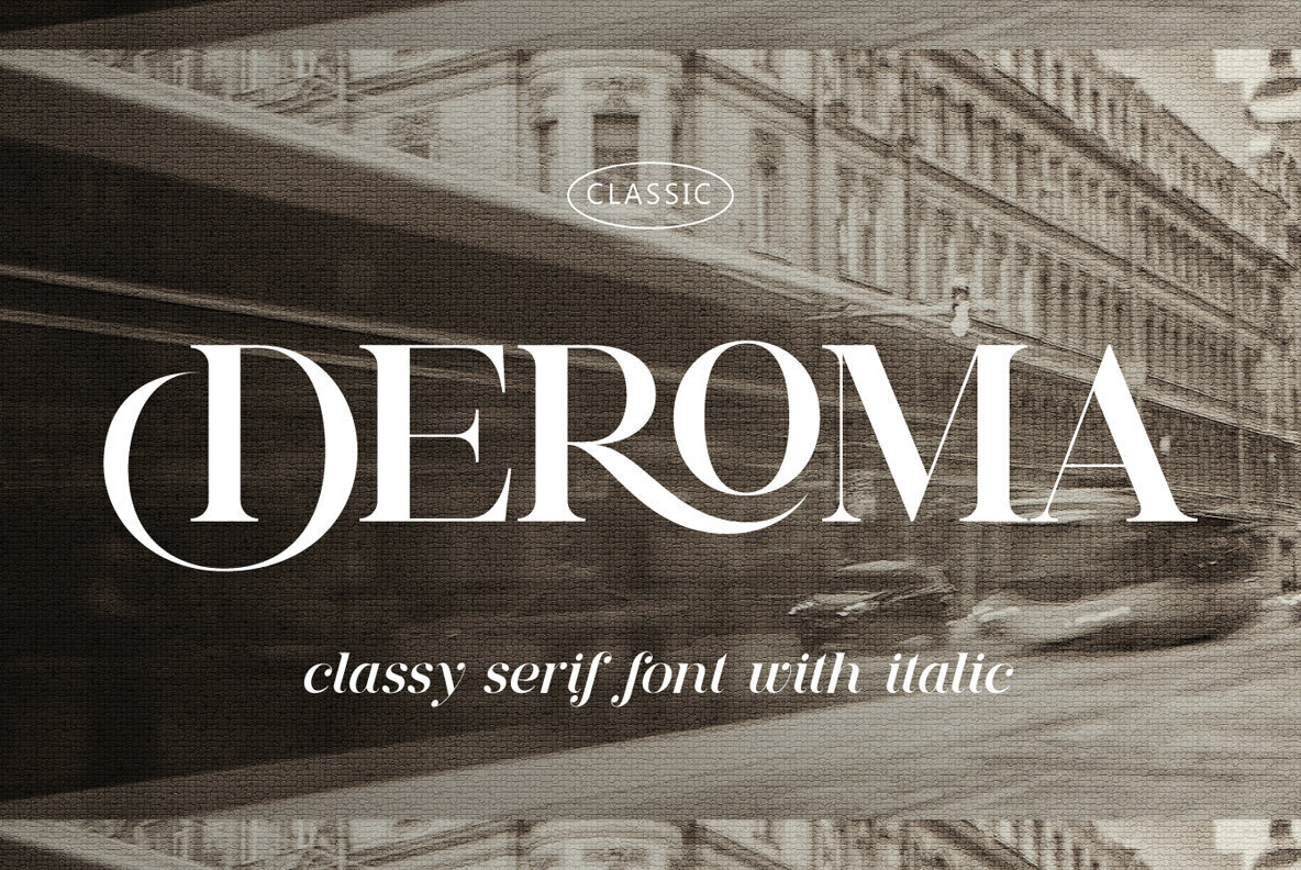 Deroma Serif Regular Font preview