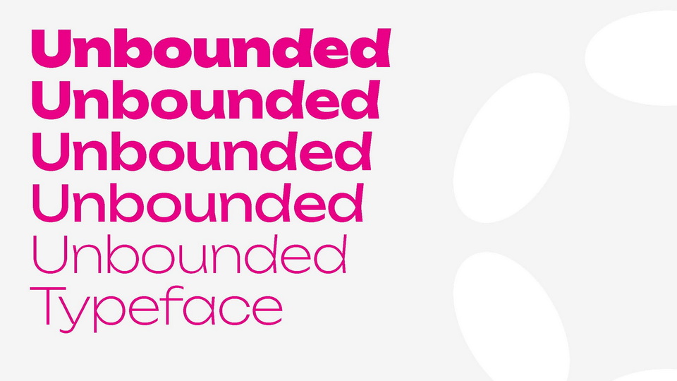 Unbounded Font preview