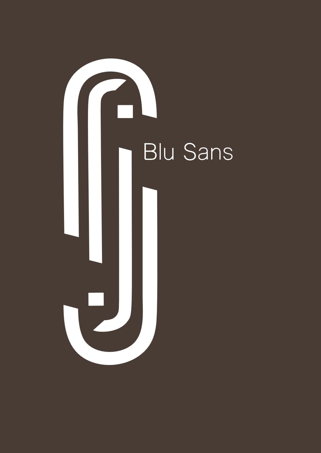 Blu Sans Medium Font preview