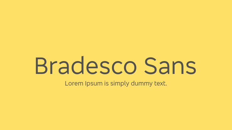 Bradesco Sans Font preview