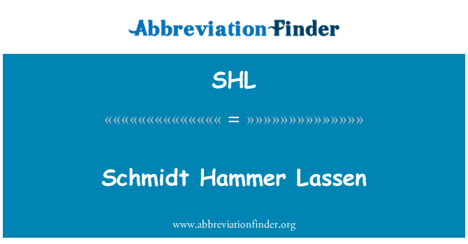 Schmidt Hammer Lassen Font preview