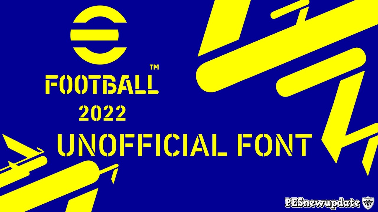 eFootball Font preview