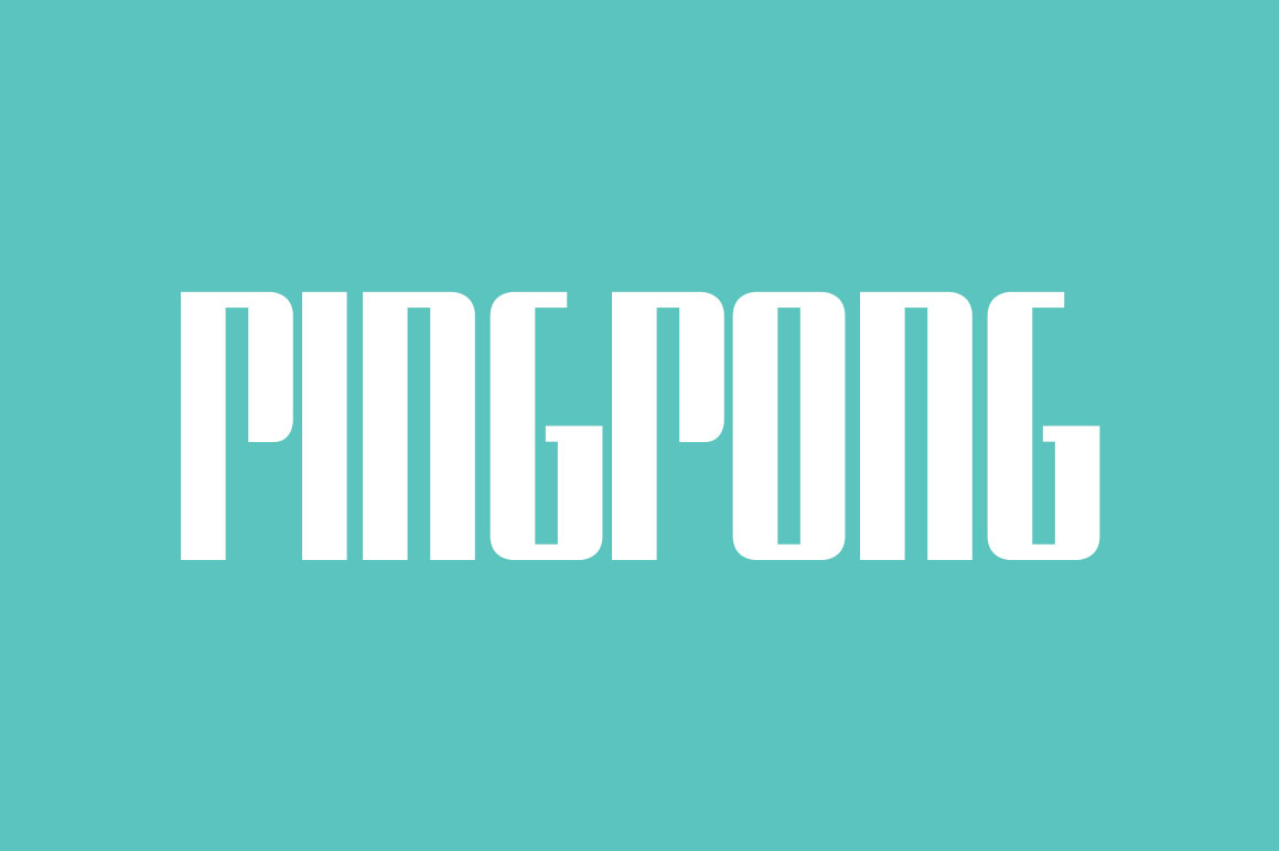 Ping Pong Regular Font preview