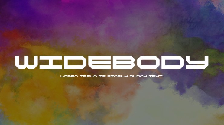 Widebody Font preview
