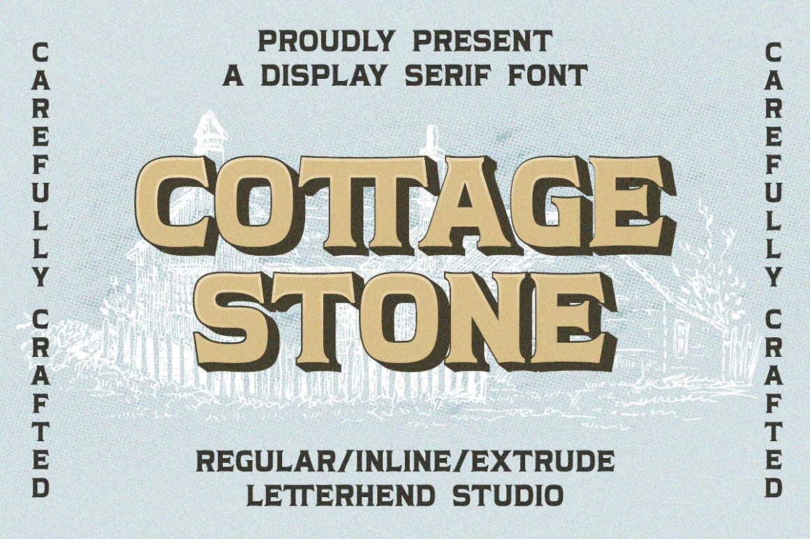Cottage Stone Regular Font preview