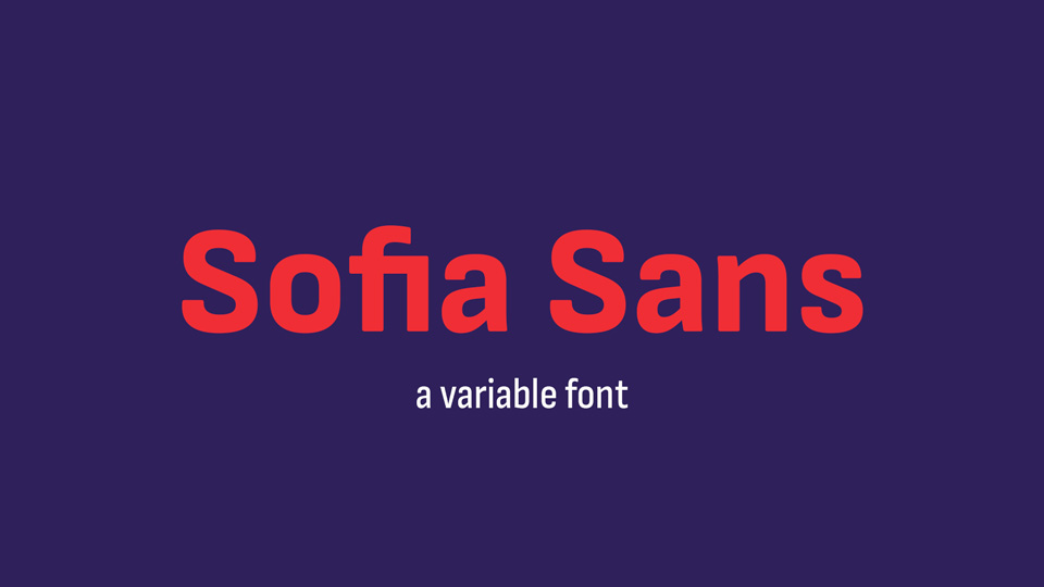 Sofia Sans Extra Condensed Regular Font preview