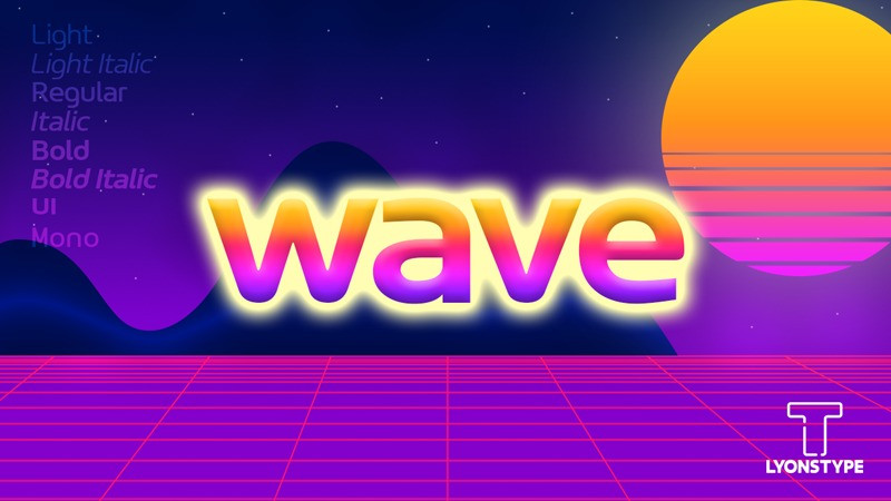 The Wave Sans Regular Font preview