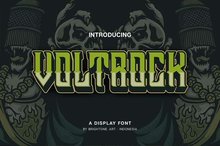Voltrock Font preview