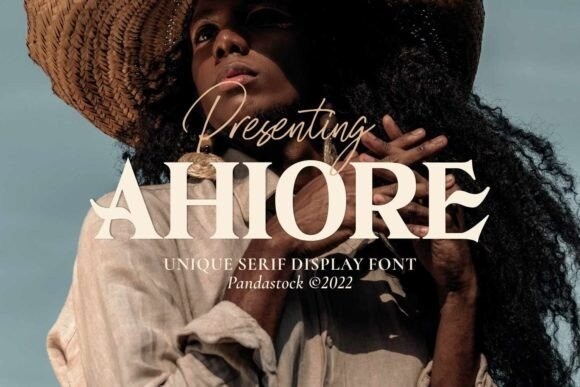 Ahiore Font preview