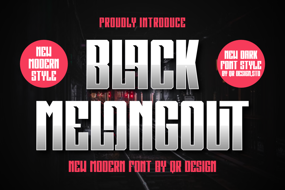 Black Melongout Regular Font preview