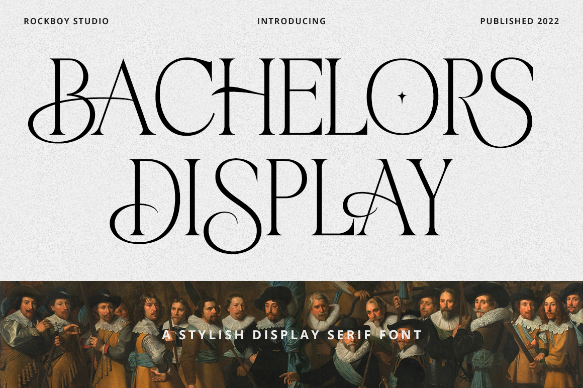 Bachelors Display Font preview