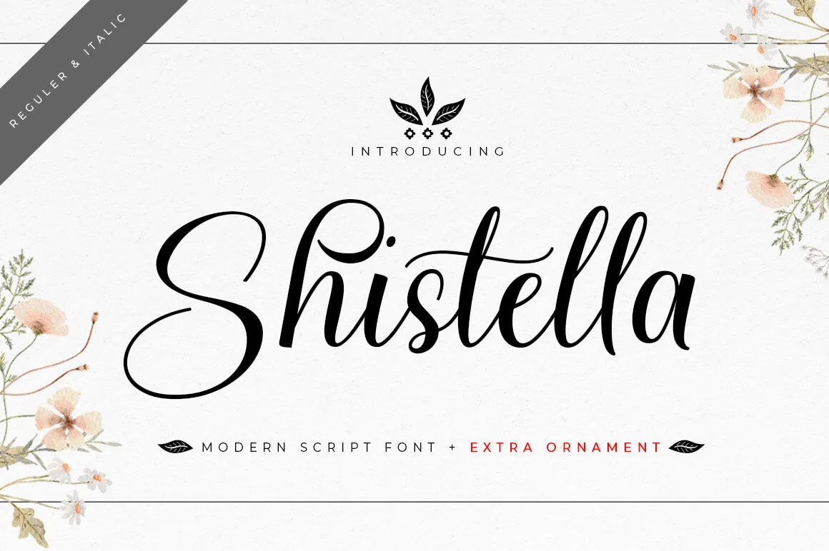 Shistella Font preview