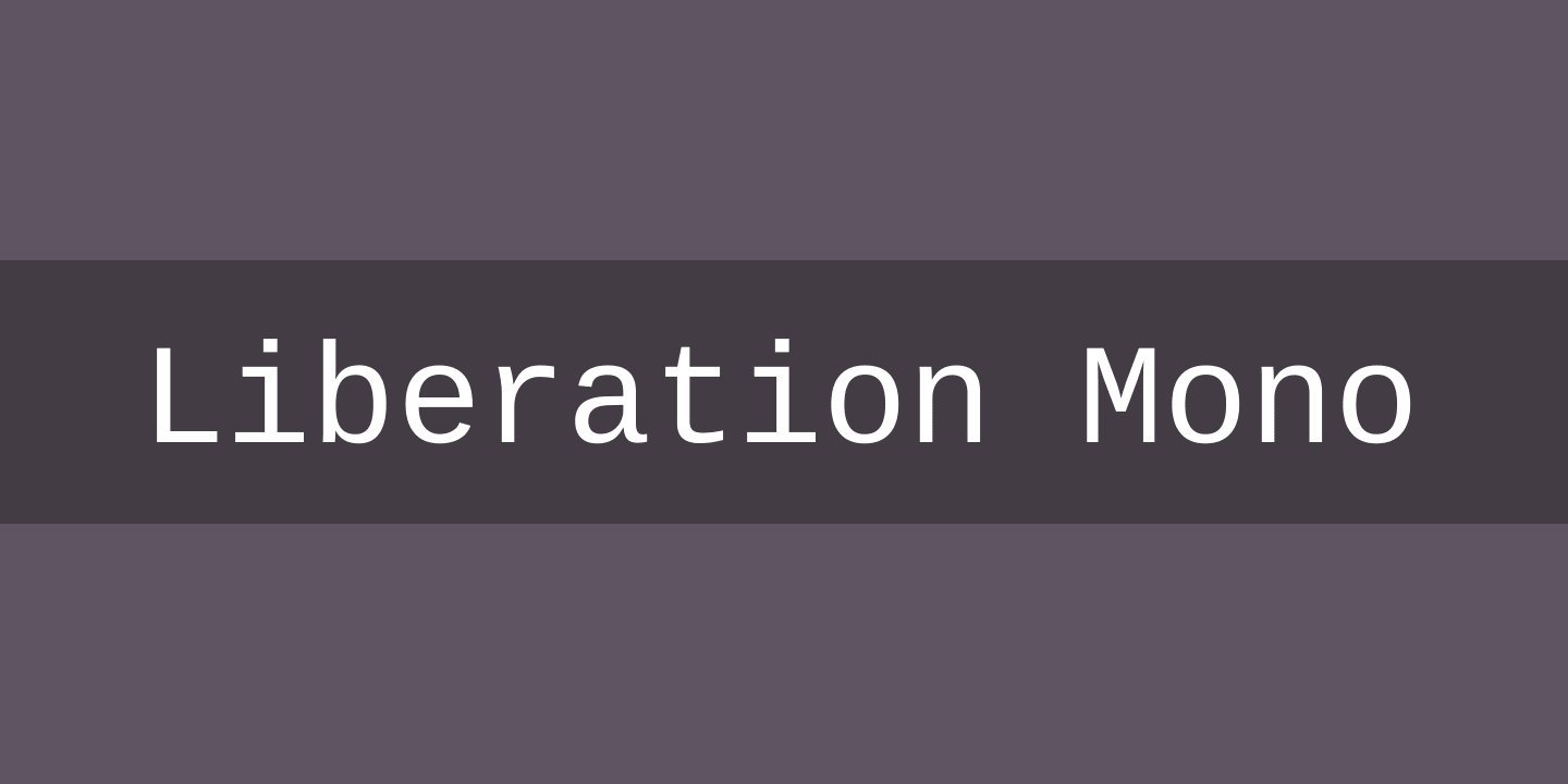 Liberation Mono Bold Italic Font preview