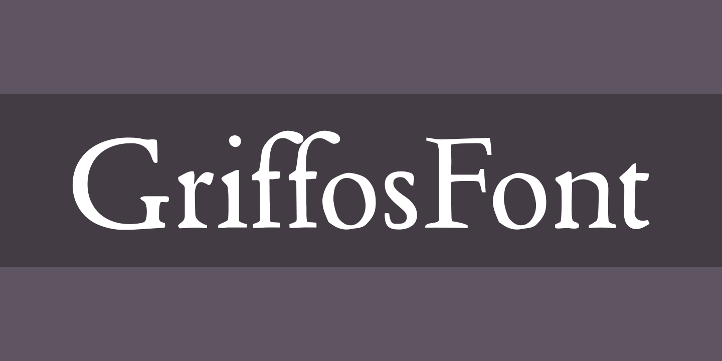 GriffosFont Regular Font preview