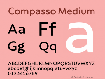 Compasso Extended Font preview