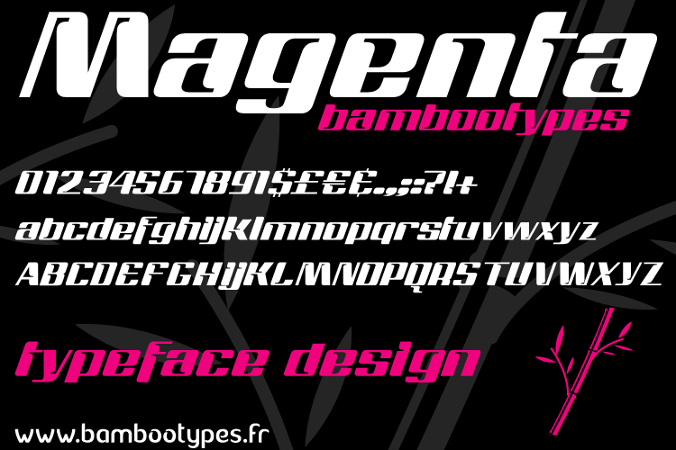 Magenta Regular Font preview