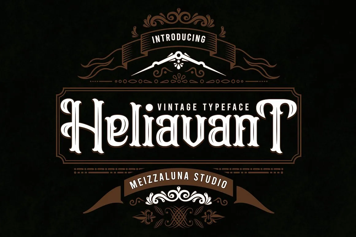 Heliavant Font preview