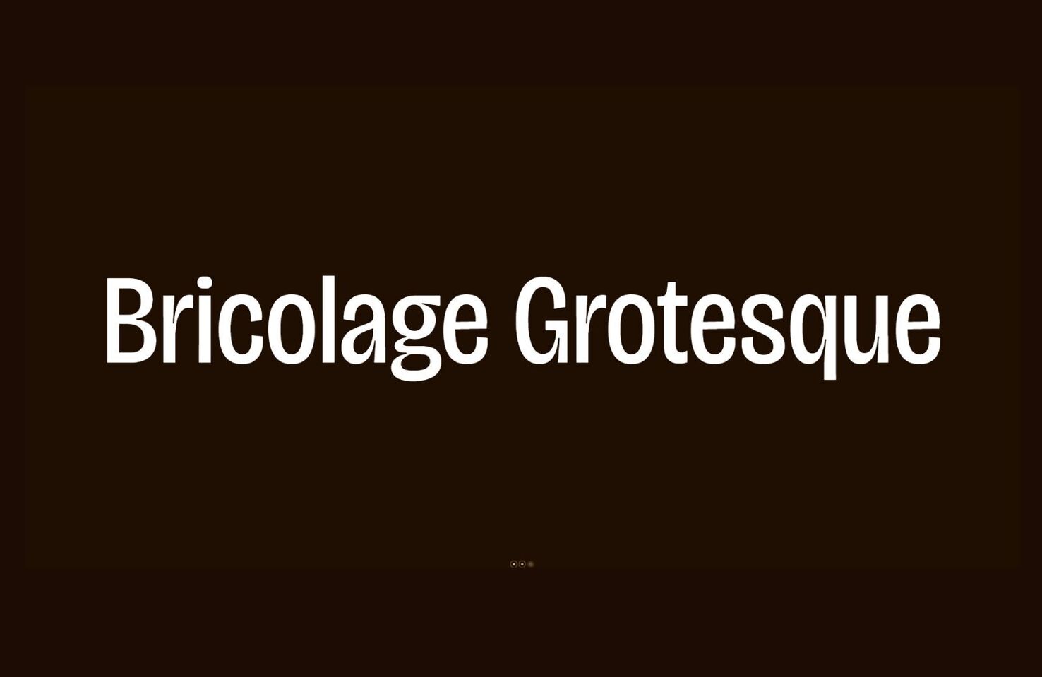 Bricolage Grotesque SemiCondensed Regular Font preview