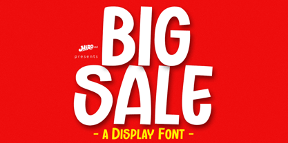 Big Sale Regular Font preview