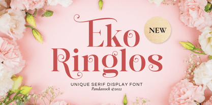 Eko Ringlos Regular Font preview