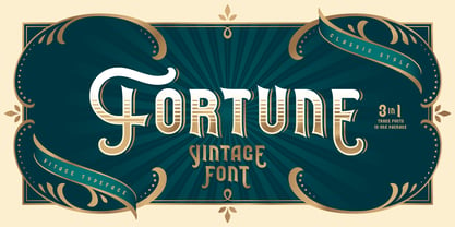 Fortune Vintage Font preview