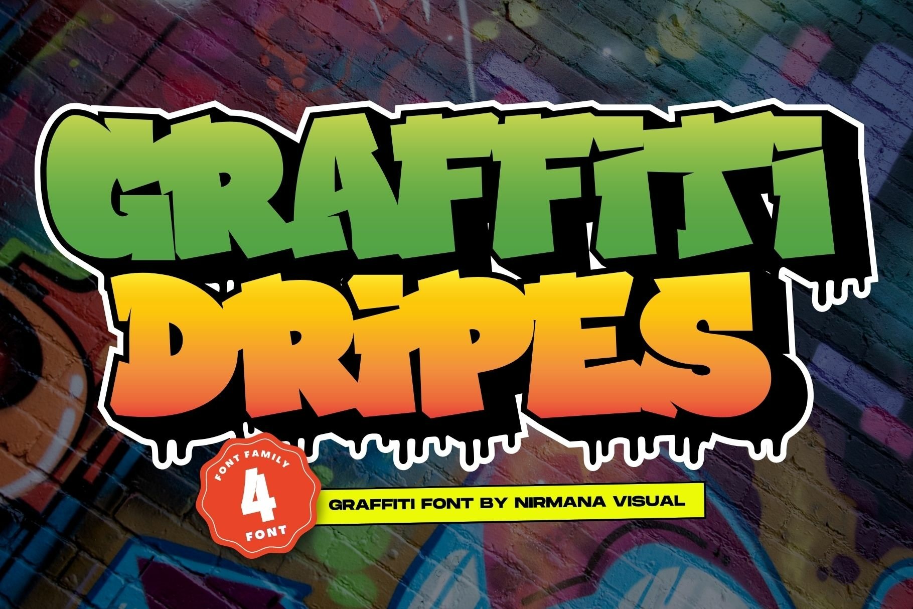 Graffiti Dripes Regular Font preview