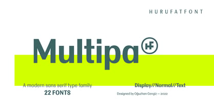 Multipa Font preview