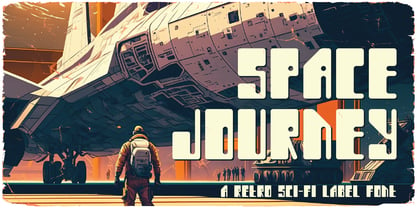 Space Journey Font preview