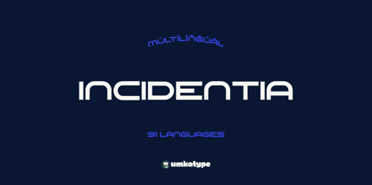 Incidentia Regular Font preview