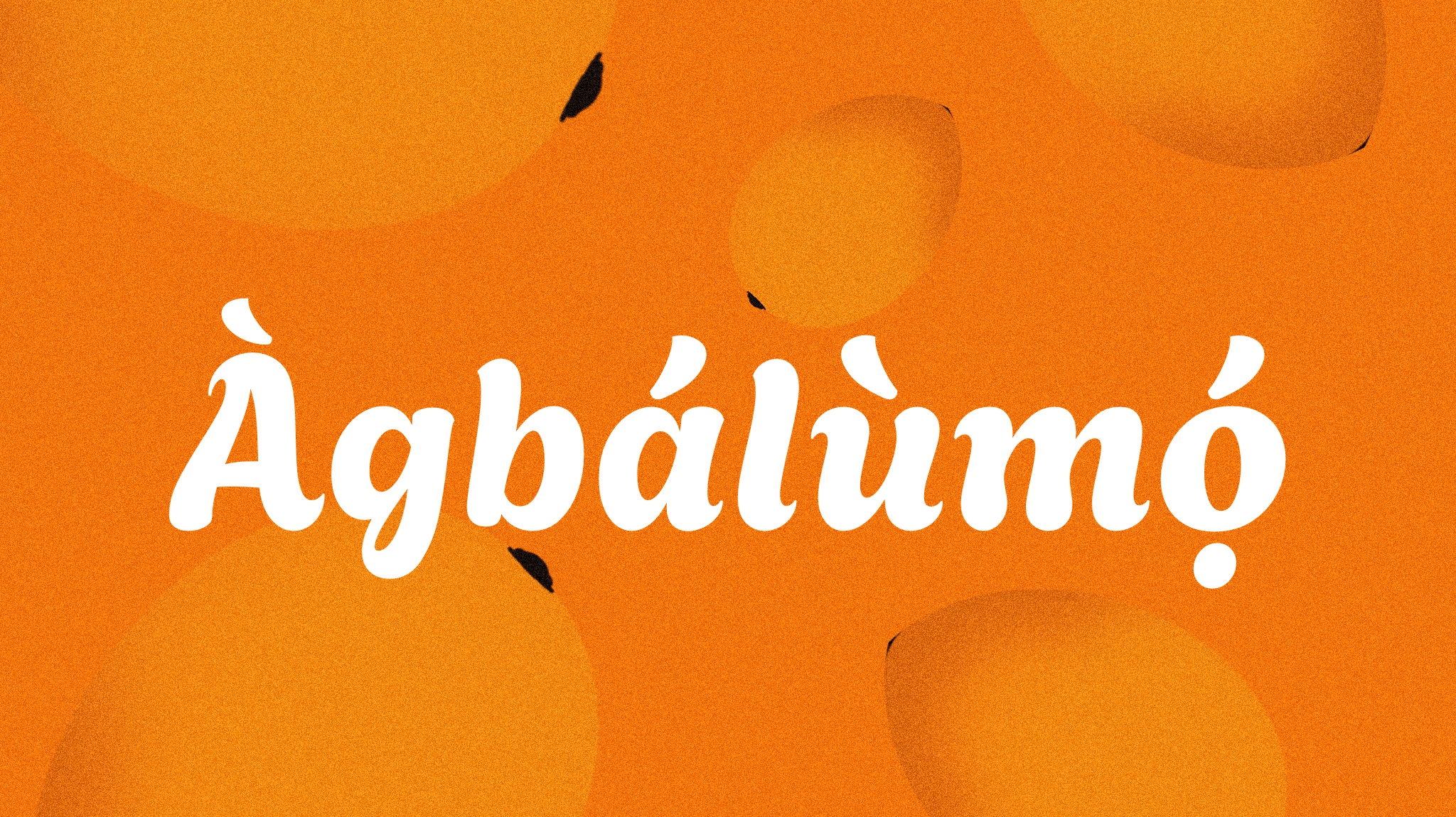 Agbalumo Font preview
