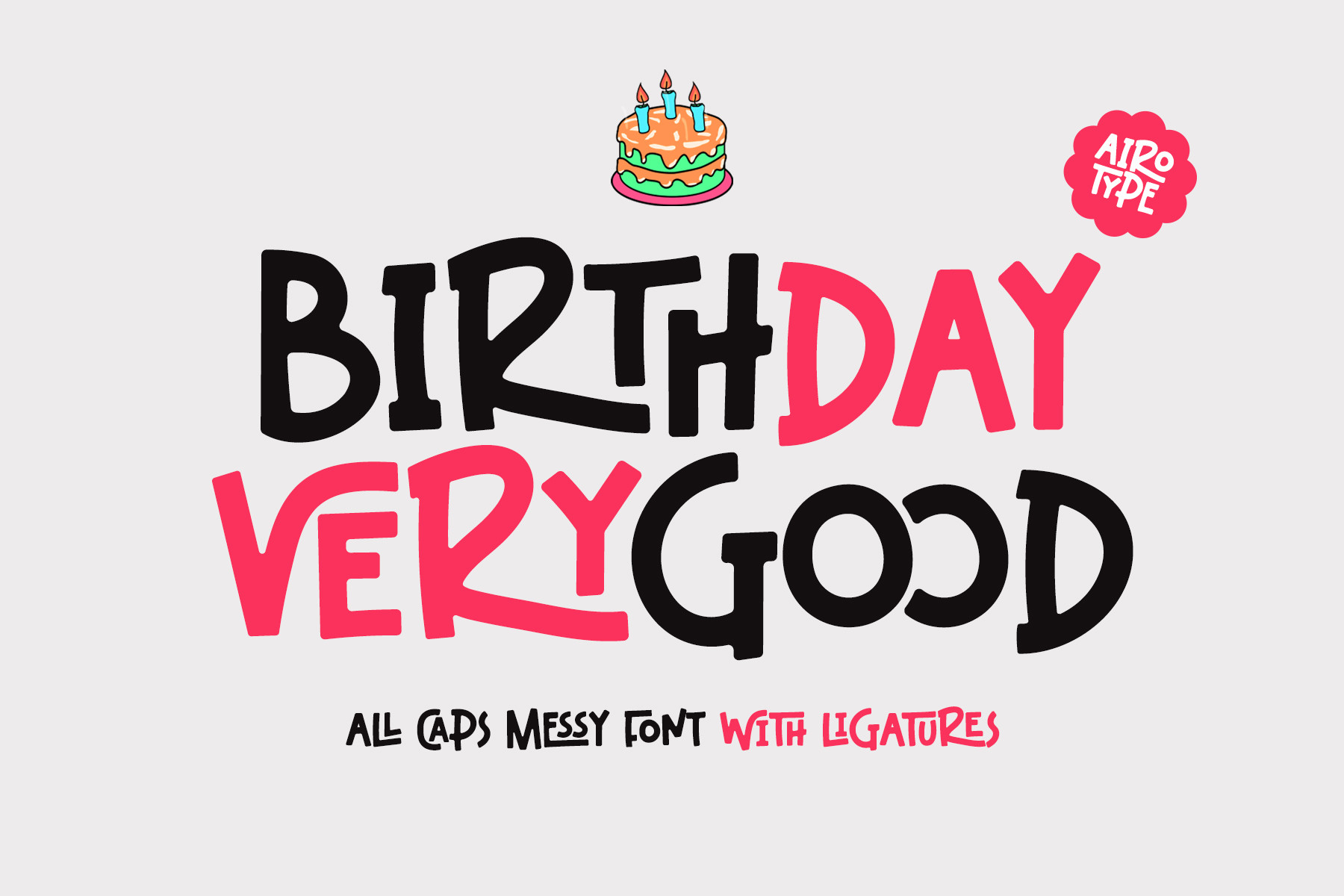 Birthday Verygood Font preview