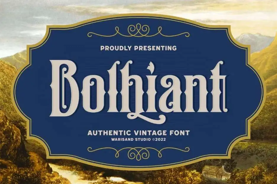 Bolhiant Regular Font preview