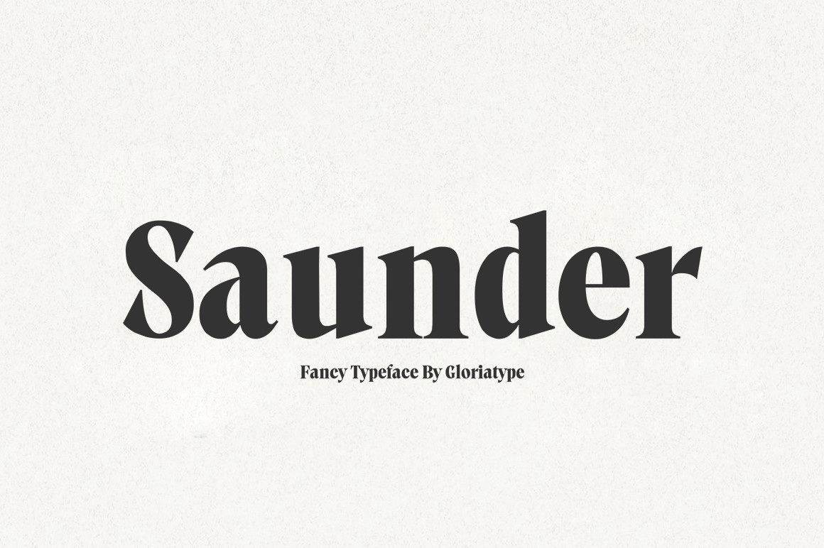 Saunder Font preview